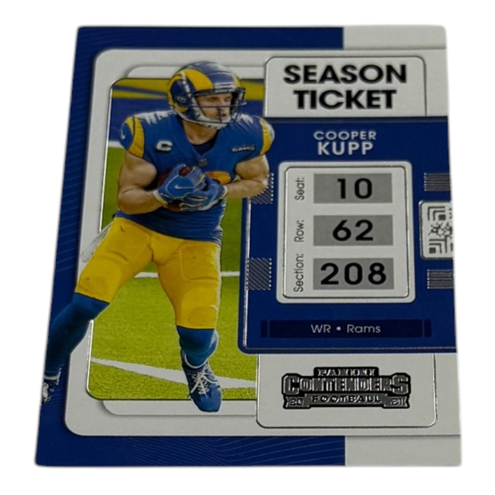 2021 Panini Contenders Football Cooper Kupp Season Ticket Card 55 LA Rams WR